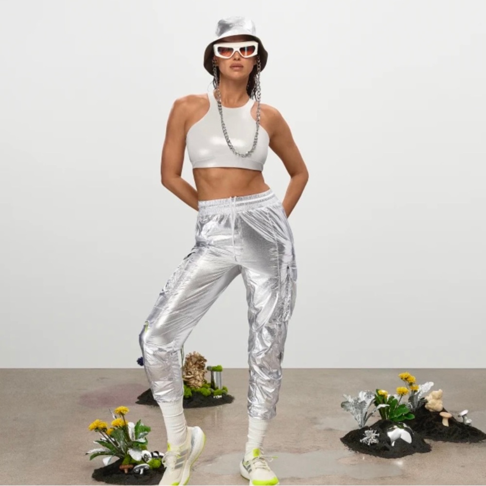 Ivy Park x Adidas halter bra grey/silver NWT